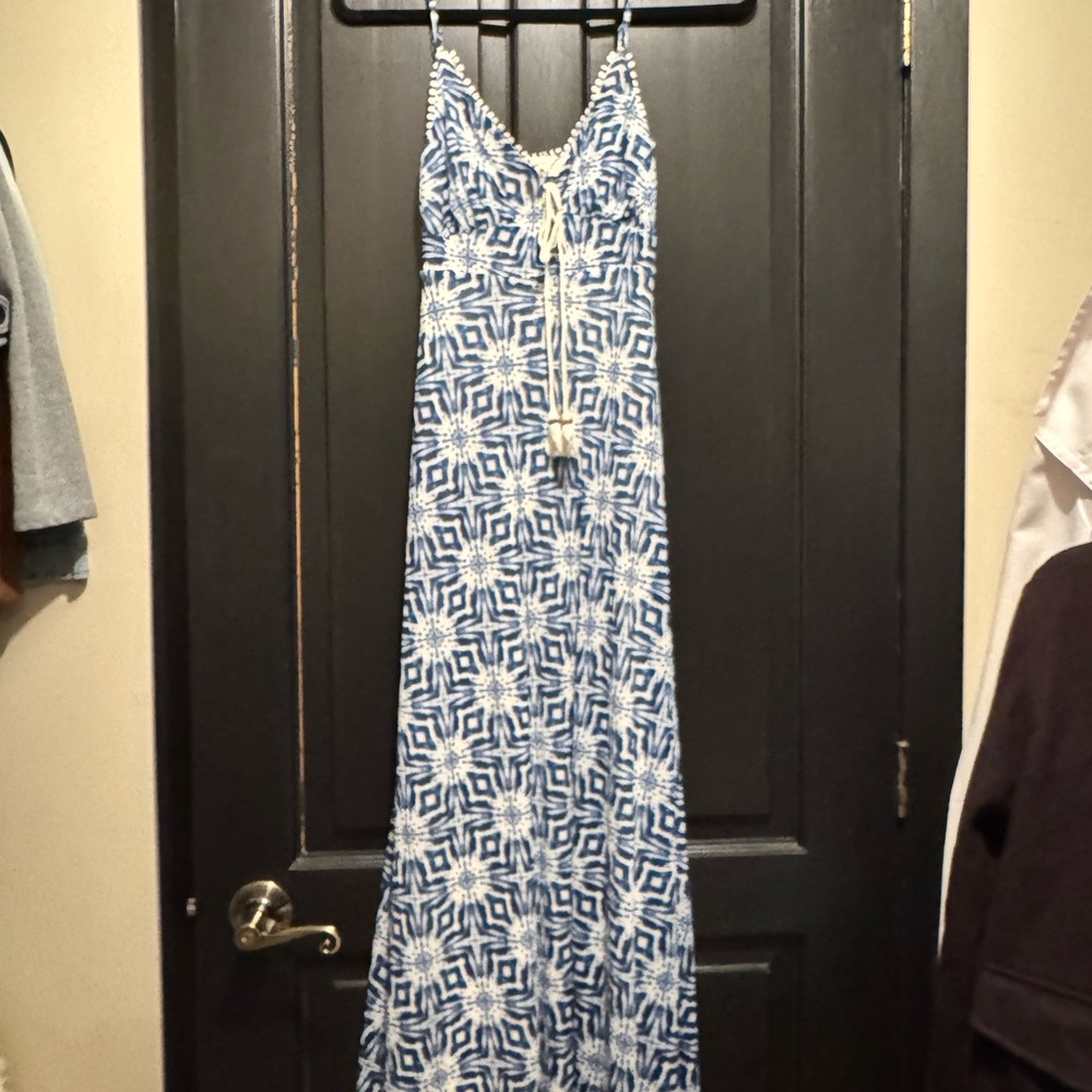 ** Summer ☀️ Blue Patterned Maxi Dress